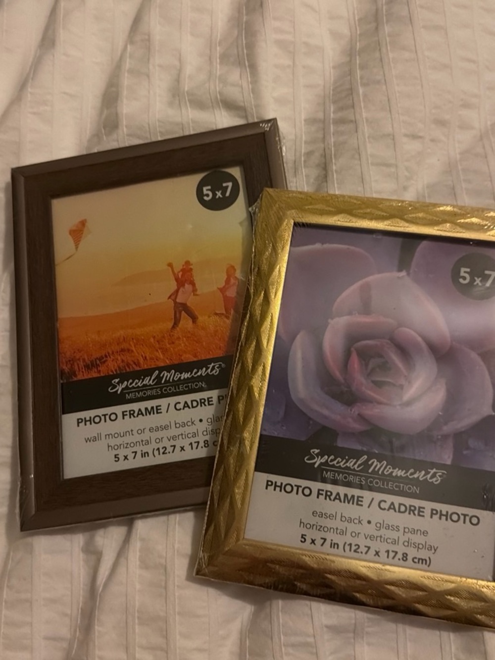 Special Moments Gold and Brown 5x7 Picture Frames - Set